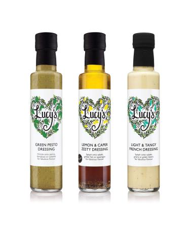 Lucy's Lucy's Favourites 3-Pack Dressings - Green Pesto Lemon Zest & Caper Vinaigrette and Light & Tangy French Vinaigrette - 250ml