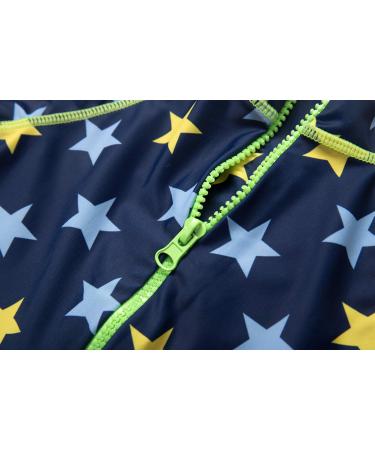 Baby Boys UPF 50+ Sunsuit with Zipper Swimwear & Sun Hat - Navy Star 9-12 Months - Buy Online on GoSupps.com