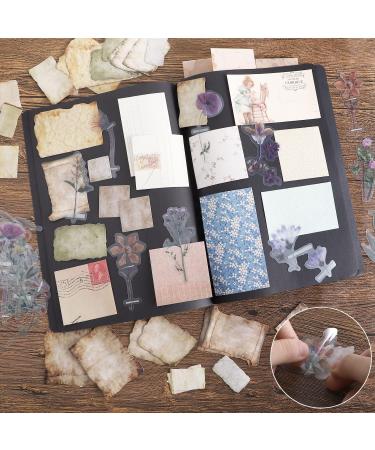 Vintage Scrapbook Paper Kit with 445 PCS - Includes Stickers for Planner, Bullet Journaling, Junk Journal & Retro Crafts - Buy Online on GoSupps.com