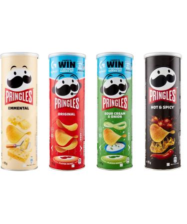 Italian Gourmet E.R. Pringles Party Mix | Mixed Chips Box | 18 cans of 4 different varieties (18 x 175 g) + Italian Gourmet Polpa 400 g