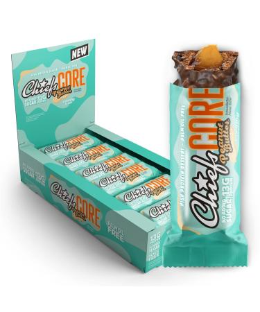 Chiefs CORE Bar (Peanut Butter) • 13g protein • High protein bar (163kcal) • Low sugar & palm oil free • Delicious protein bars (12 x 40g)