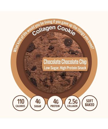 321glo Collagen Protein Cookies Variety Pack - Soft-Baked, Low Carb & Keto Friendly Treats for Women, Men, Kids - 1.69 oz (Pack of 6) - Buy Online on GoSupps.com