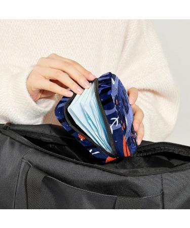 Portable Women's Bandages & Menstrual Pad Storage Bags - Zippering Bags for Teenagers & Women - Multi-Colored Wolf & Bird Designs - Buy Online on GoSupps.com
