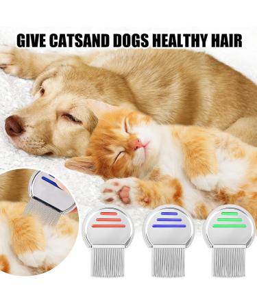 Byffoer Stainless Steel Lice Comb Set - 3 Extra Fine Tines Combs for Kids Adults & Pets | Effective Lice Removal Tool for Head Lice Infestation - Buy Online on GoSupps.com