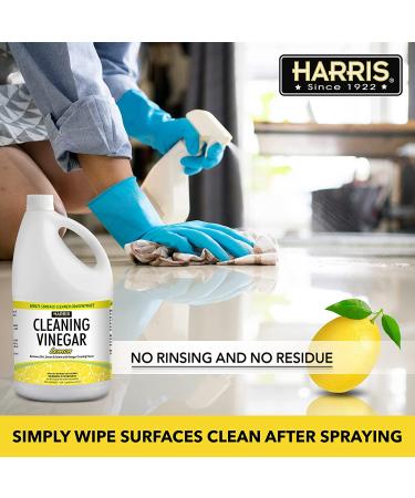 Harris Cleaning Vinegar Lemon 128oz - All Purpose Household Surface Cleaner - Buy Online on GoSupps.com