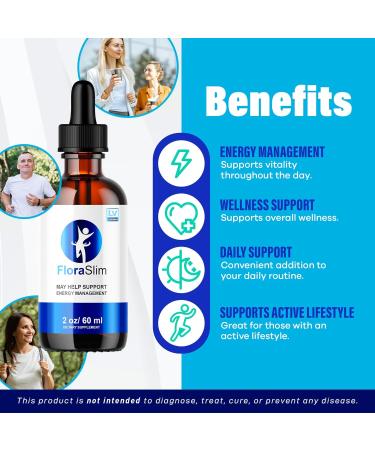 FloraSlim Drops (2 Pack) - All Natural Advanced Formula for Weight Loss | 60 Days Supply & Reviews - Buy Online on GoSupps.com