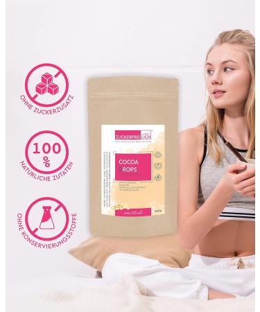 Cocoa Drops White 500g - Sugar-Free White Chocolate Drops with Erythritol & Stevia - 70% Less Sugar Calorie-Conscious Treats - Buy Online on GoSupps.com
