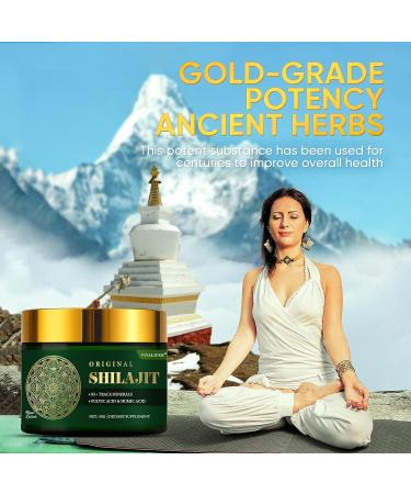 500mg Himalayan Shilajit Resin Supplement - 85+ Trace Minerals for Brain Boost & Energy - 50g (2-3 Month Supply) - Buy Online on GoSupps.com