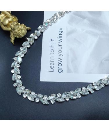 Yhsheen 1 Yard Rhinestone Trim for Wedding & Party Decor - Sparkly Crystal Chain for Bridal Costume & Clothing Accessories - Buy Online on GoSupps.com