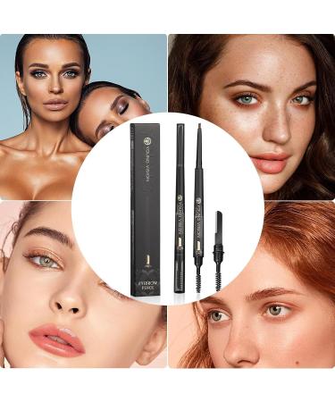 Waterproof Eyeliner Precision High-Pigmented Creamy - Eyebrow Trimmer and Brush Design Waterproof Retractable Eyeliner Makeup for Daily Use Beginner Friendly 02 - Buy Online on GoSupps.com