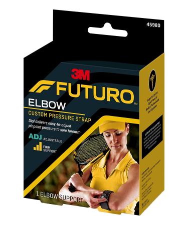 FUTURO Adjustable Custom Pressure Elbow Strap - Targeted Support for Elbow Pain - Buy Online on GoSupps.com