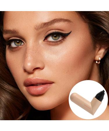 DAWRIS Eyeliner Stamps 2 Pack Black and Brown Double Head Eyeliner Stamp Set Mudge Long Lasting Formula Quick Drying Ink Black Color Ideal for Parties Travel Workdays Weddings - Buy Online on GoSupps.com