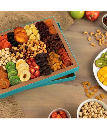 CherryPicked Dried Fruit & Nuts Gift Basket  18 Variety XL Fathers Day Prime Gifts Ideas For Dad  Gourmet Assortment Box Delivery Vegan Food Baskets Husband Grandpa Men Him From Daughter Wife Son Kids - Buy Online on GoSupps.com
