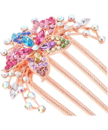 Ipetboom Rhinestone Hair Accessories Hairpin Flower Claw Clips Hair Combs Hair Insert Comb Wedding White Cotton Gloves Rhinestone Comb Clip Tiara Miss Alloy Jewelry The Flowers - Buy Online on GoSupps.com