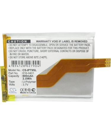 SPANN Battery Replacement for Apple iPod Touch 2nd Gen - 16GB 32GB 4GB 8GB - Part No: 616-0401 616-0404 DAP284846PA - International Shipping Available - Buy Online on GoSupps.com