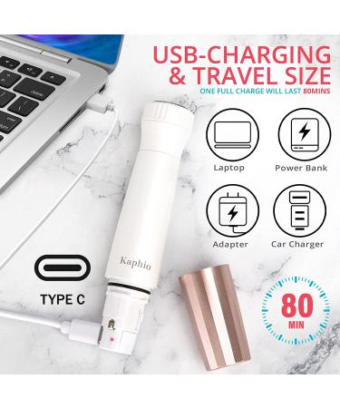 2-in-1 USB Rechargeable Eyebrow Trimmer & Facial Hair Removal Kit for Women - Painless Hair Remover for Face, Peach Fuzz, Lips, Body - Chin, Arms - Buy Online on GoSupps.com