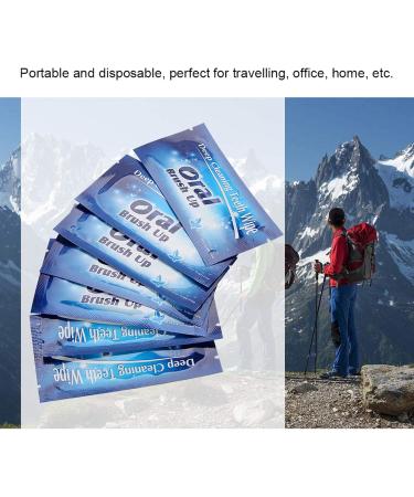 ANGGREK 50Pcs Dental Wipes - Effective Oral Deep Cleaning Tooth Care Tool for Fresh Breath - Buy Online on GoSupps.com