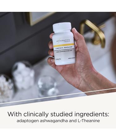 Integrative Therapeutics Cortisol Manager with Ashwagandha & L-Theanine - Supports Restful Sleep & Adrenal Health - 90 Count Pack - Buy Online on GoSupps.com