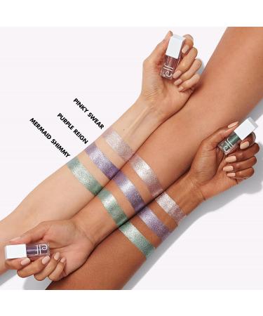 e.l.f. Liquid Glitter Eyeshadow - Long Lasting & Quick-Drying Gel-Based Formula - Pinky Swear, 0.10 Fl Oz - Buy Online on GoSupps.com