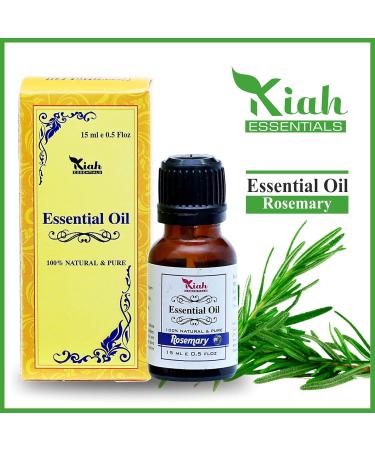 Ganga Ayurveda Kiah Essentials Rosemary Oil for Healthy Hair and Shiny Skin 100% Pure & Natural ||15 ML - Buy Online on GoSupps.com
