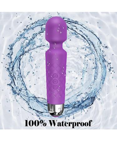 Toolodge Rechargeable Personal Massager - Cordless Handheld Portable - 20 Patterns - Whisper Quiet & Waterproof - Purple - Buy Online on GoSupps.com