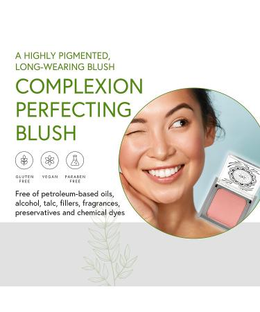 Honeybee Gardens Breathless Blush - Vegan & Cruelty-Free 8.5g - Pale Warm Pink Shade - Long-Wearing & Highly Pigmented - Buy Online on GoSupps.com