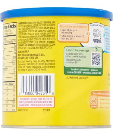 GERBER Lil CRUNCHIES Veggie Dip Toddler Snacks - Buy Online on GoSupps.com