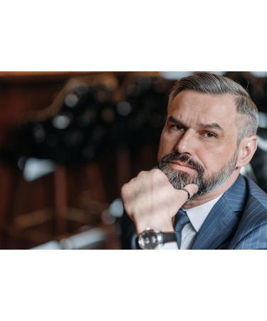 Buy Real Hair Toupet for Men | 0.04mm V-Loop PU Super Thin Skin Hair System - Yanaair European Real Hair Wig (#1b40 Black & Gray) - Buy Online on GoSupps.com