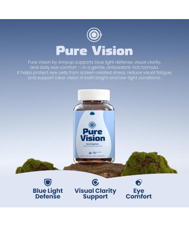 Pure Vision Sugar Free Eye Health Gummies Lutein Zeaxanthin Bilberry & Vitamin A + E Allulose Sweetened Blueberry Flavor 70 Gummies (4) - Buy Online on GoSupps.com