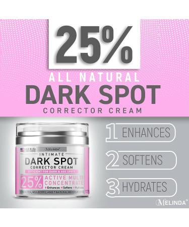 Melinda Dark Spot Corrector Cream for Sensitive Areas - 1.7 Oz - USA Made Arbutin Cream with Hyaluronic Acid & Aloe Vera - Underarm & Private Skin Lightening - Buy Online on GoSupps.com