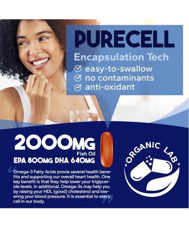 Triple Strength rTG Omega-3 Fish Oil 2000 mg w/EPA & DHA Fatty Acids 120 Softgels Helps Brain & Heart Health Immune Supports for Men & Women Burpless Fish Oil Non-GMO Made In Canada - Buy Online on GoSupps.com