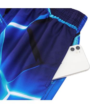 ALISISTER Men's Swim Trunks - 3D Print Quick Dry Hawaii Surf Shorts | Summer Swimming Sports Pants M K-geometry 2 - International Shipping Available - Buy Online on GoSupps.com