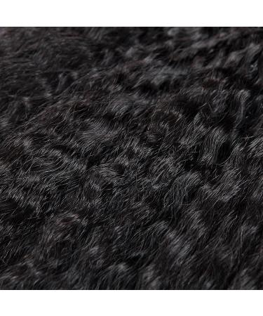 10A Italian Super 1B Natural Human Hair Kinky Straight Clip Ins for Black Women - 10Pc 120g 20inch - Buy Online on GoSupps.com