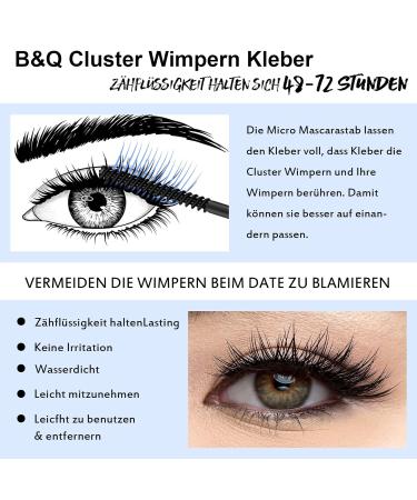 Strong Waterproof Eyelash Glue - DIY Bond for Individual Lashes | Black Adhesive 5ml for Beginners - Buy Online on GoSupps.com