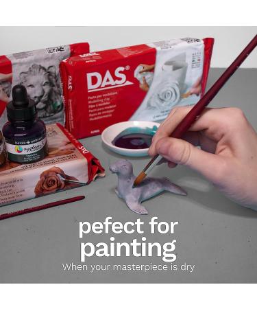 DAS Air-Hardening White Modeling Clay - 2.2lb Block for Sculpting, Coating & More - Buy Online on GoSupps.com