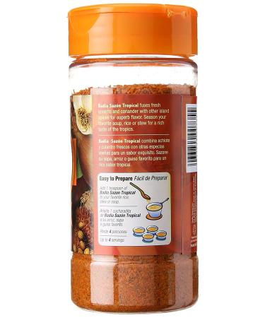 Badia Sazon Tropical Seasoning Blend 6.75 oz - Coriander and Annatto Infused - Buy Online on GoSupps.com