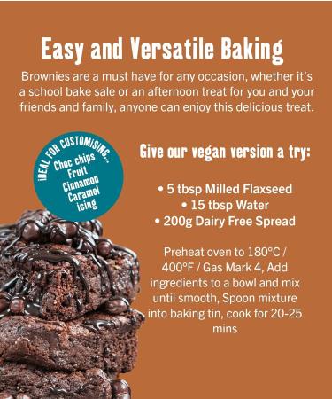 Creative Nature Gluten Free Brownie Mix - Vegan & Free From Baking Mix - 250g - Buy Online on GoSupps.com