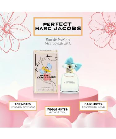 Marc Jacobs Perfect Eau de Parfum for Women Mini Splash 0.16 Ounce Perfect 0.16 Fl Oz (Pack of 1) - Buy Online on GoSupps.com