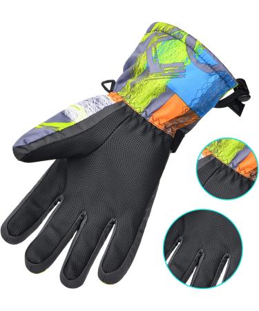 Winter Waterproof Ski Gloves XL - Warm & Breathable Snow Gloves for Men, Women, Kids - Grey - Buy Online on GoSupps.com