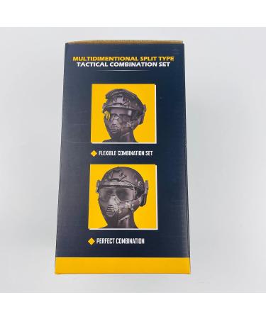 Atairsoft 3D Tactical Half Face Mask - Protective Military Paintball Mask for Outdoor Activities & Halloween - CS Hunting Accessories McBk - Buy Online on GoSupps.com