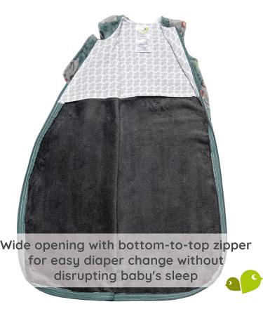 Winter Sleep Sack | Perlimpinpin 1.5 tog Made from Recycled Bottles | Soft Plush Weighted Baby Sleep Sack for Colder Temperatures (Beavers 6-18) - Buy Online on GoSupps.com