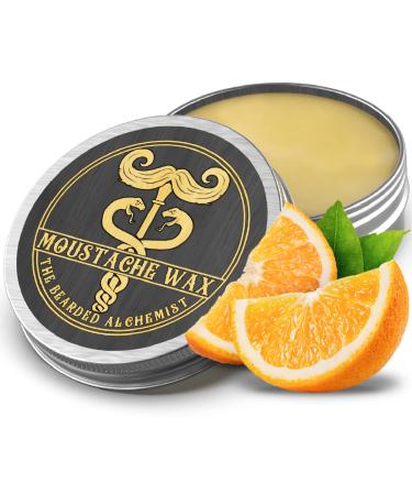 15ml Moustache Wax | Ultra-Premium All Natural Ingredients | Strong Hold | Made in the UK | Nourishing Vitamin E | By The Bearded Alchemist (Orange 15ml) Orange 15ml