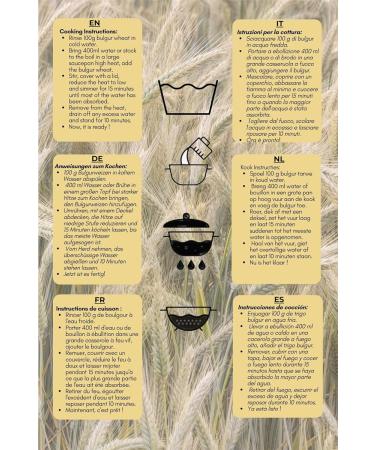 CORNEDOR Bulgur Wheat 500 grams Cracked Wheat Harvested in season cooked sun dried Suitable for vegans & vegetarians - Buy Online on GoSupps.com