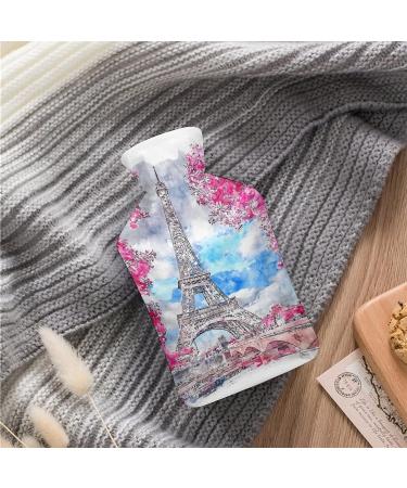 Flower Tower Hot Water Bottle with Plush Cover | Hand Warmer for Adults & Kids - 26.5x15.3cm | International Shipping - Buy Online on GoSupps.com