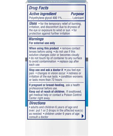 Visine Dry Eye Relief Lubricant Eye Drops 0.5 fl oz - All Day Comfort - Buy Online on GoSupps.com