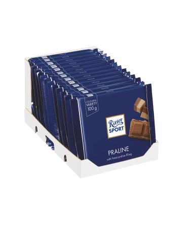 Ritter Sport Chocolate with Praline 100g - Pack of 13