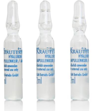 Hyaluronic Acid Kr uterhof Face Skin Moisturising Serum Ampoules Treatment for 14 Days MADE in GERMANY Vegan Anti-Aging Test Results "Good" - Buy Online on GoSupps.com
