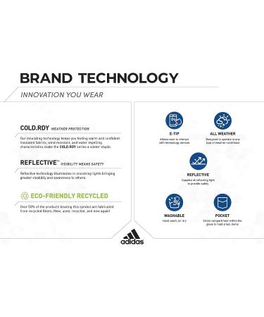 adidas Winter Performance Prime Glove - Honeycomb Matrix Palm - Touchscreen Conductivity - Medium/Large Prime 2.5 - Black/Gray - Buy Online on GoSupps.com