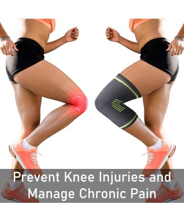 Best Knee Sleeve/Brace for Men & Women | Compression Support for Running Weightlifting Basketball & Sports - Buy Online on GoSupps.com