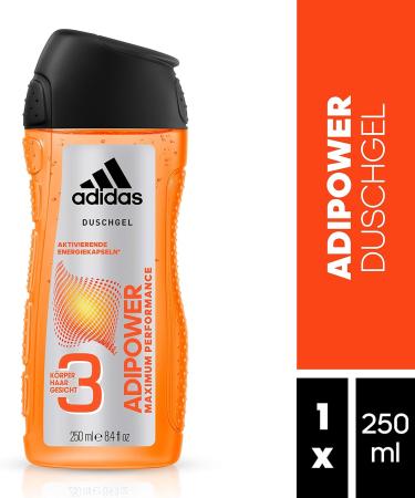  adidas adidas Adipower 3-in-1 Shower Gel for Men 250ml - Buy Online on GoSupps.com